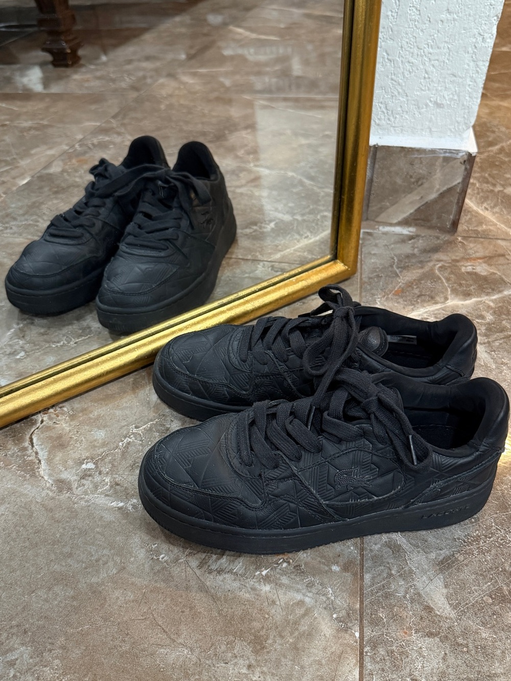Lacoste All-Black Low-Profile Sneakers
